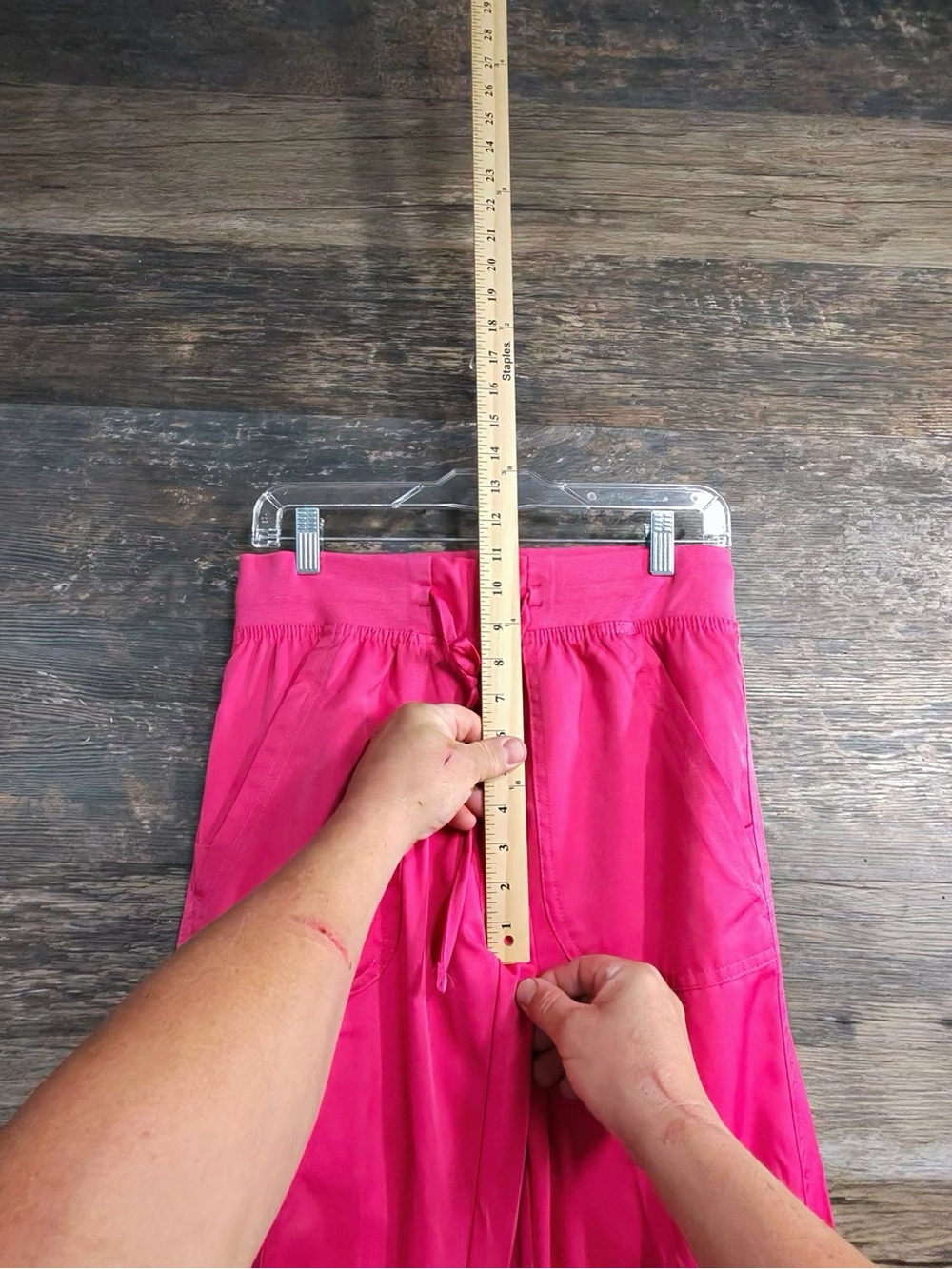 MediChic Bright Pink Women's Drawstring Jogger Scrub Pants - Picture 10 of 11